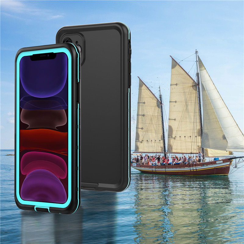 Phòng điện thoại chống hộ sinh, iPhone 11... túi chống nước tốt nhất cho hộp điện thoại bơi Ipod, Blue, có màu đặc trưng mặt sau.