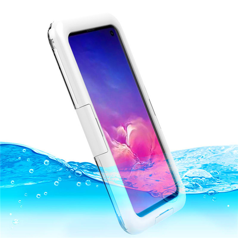 Thùng điện thoại chứa nước trong đó túi bảo vệ nước điện thoại của Samsung S10 () White)