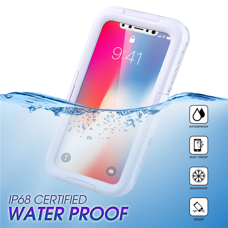 Ốp lưng chống nước và chống nước cho ốp lưng iphone chống nước cho tôi Ốp lưng camera điện thoại dưới nước cho iphone XS Trắng)